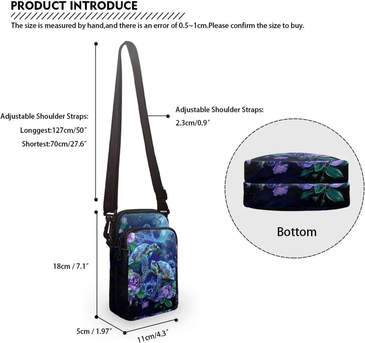 Small Crossbody Phone Bag for Women Cell Phone Purse Wallet Cute Shoulder Bag