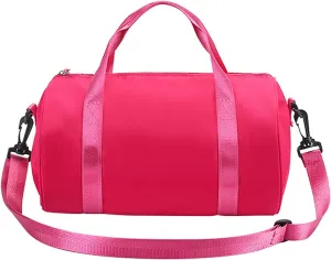 Small Gym Bag for Women Lightweight Mini Sport Bag Gym Tote Bag Duffle Pack for Workout Yoga Swimming Dance(RoseRed)