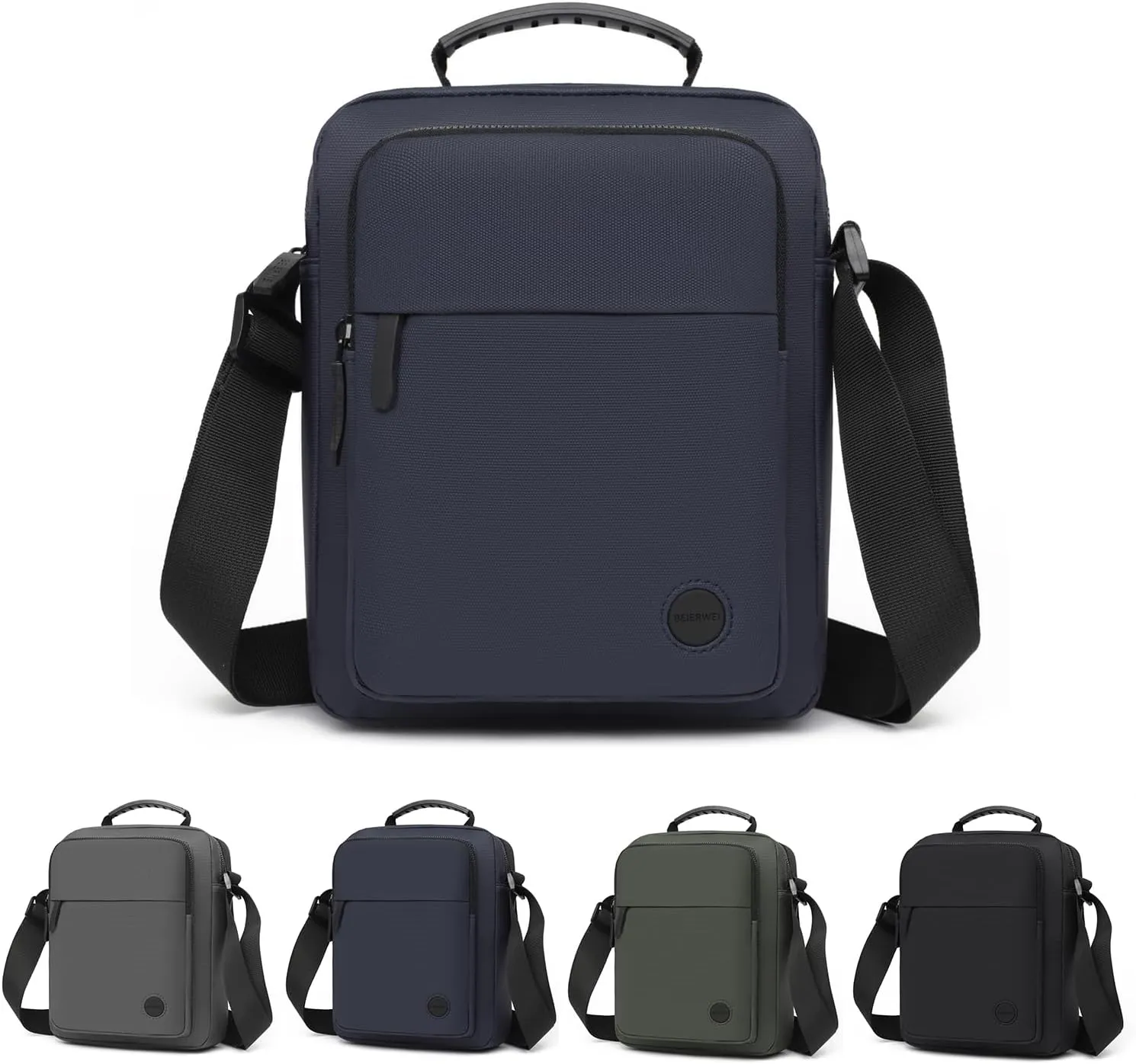 Small Messenger Bag for Men Women, Purse for Men Multi Pocket Purses Bag Hold Phone Handset Anti Theft