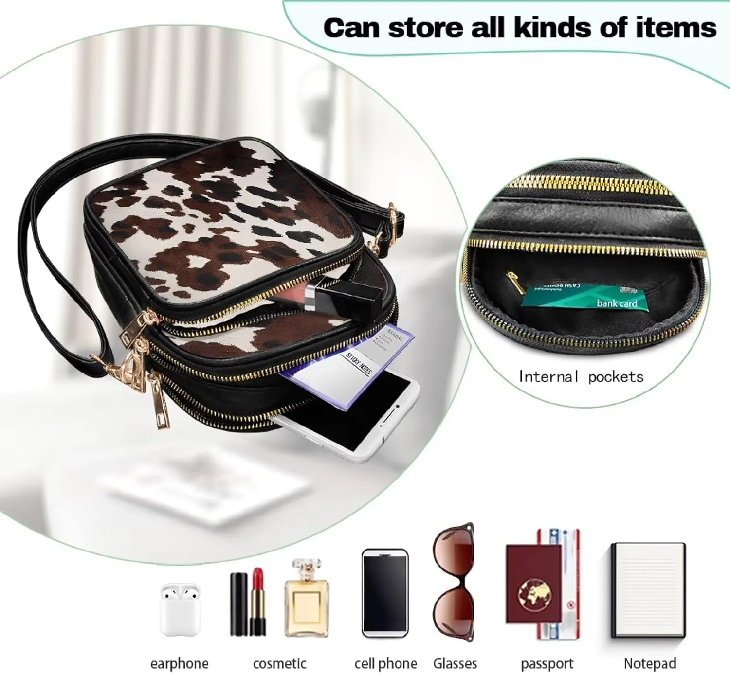 Small Sling Bag for Women Crossbody Purse Womens Crossbody Cell Phone Purse Holder Wallet Satchel Handbags
