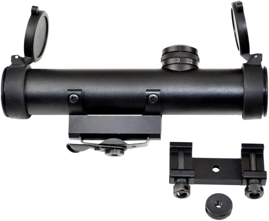 Sniper MT4X20 Carry Handle Scope with BDC Turret Mil-Dot Reticle