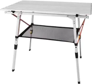 SOBOUR Aluminum Alloy Camping Table Folding Picnic Tables Ultralight Compact Camping Table Roll Up Table Top for Camping Hiking