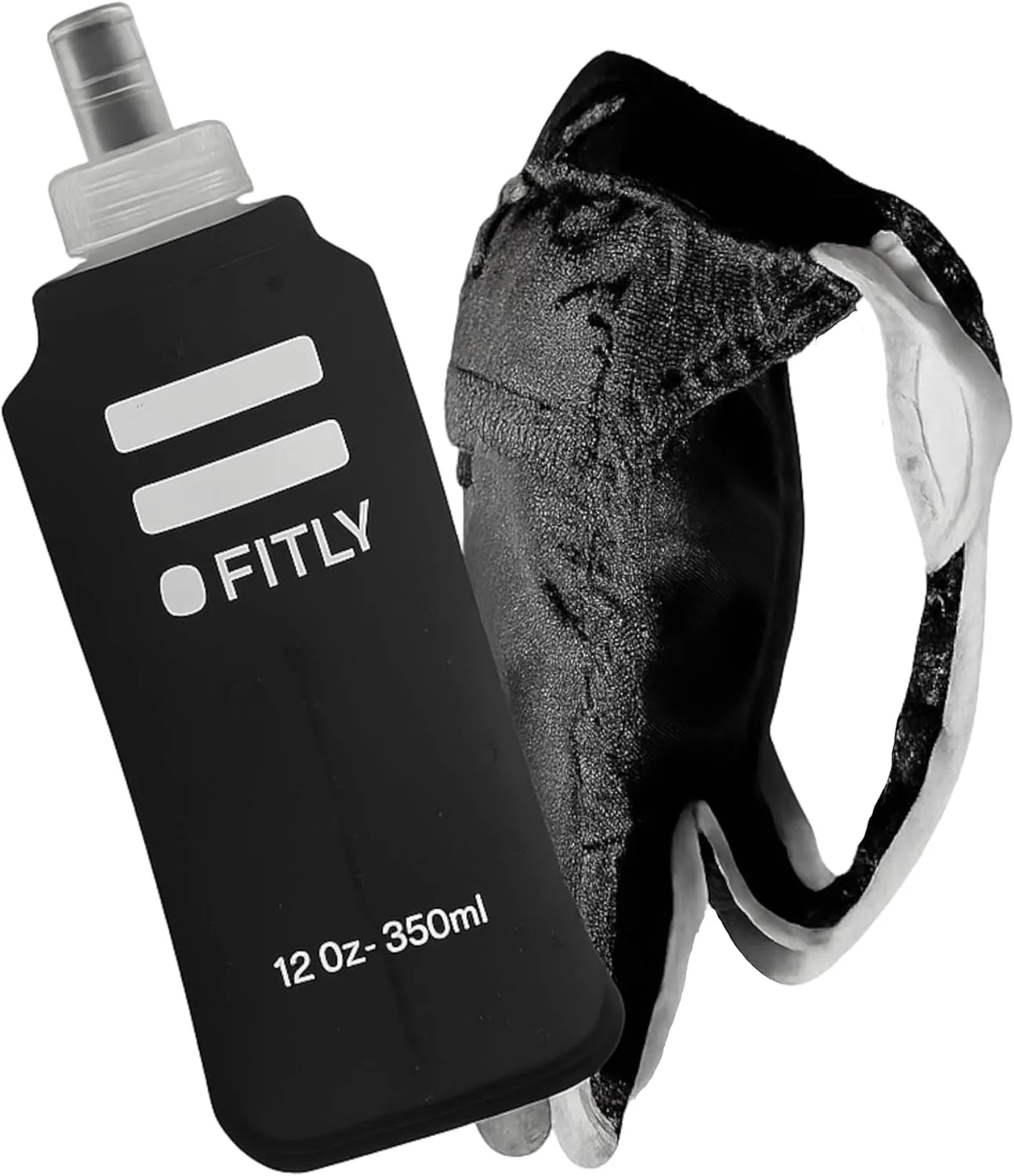 Soft Flask - Shrink As You Drink Soft Water Bottle for Hydration Pack - Folding Water Bottle Ideal for Running, Hiking, Cycling, Climbing & Rigorous Activity