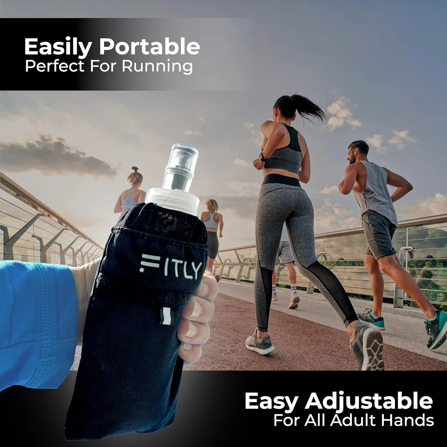 Soft Flask - Shrink As You Drink Soft Water Bottle for Hydration Pack - Folding Water Bottle Ideal for Running, Hiking, Cycling, Climbing & Rigorous Activity