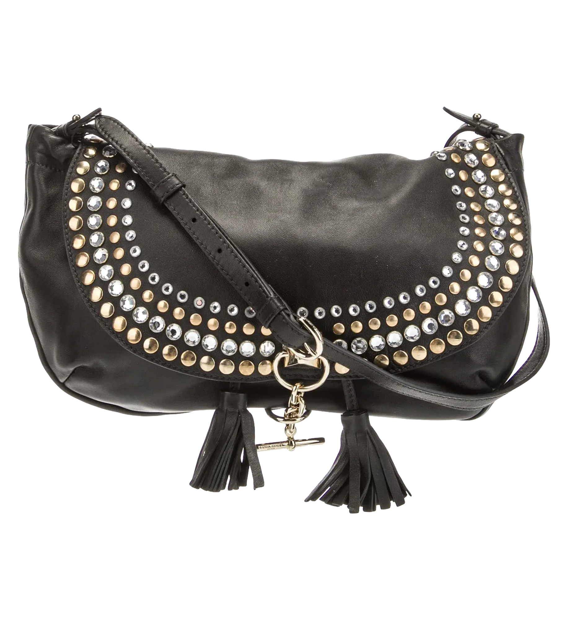 Sonia Rykiel Domino Studded Drawstring Crossbody