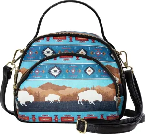Southwest Crossbody Bags For Women, Handbags, Shoulder Bag, Purse, Pu Leather, With Adjustable Strap