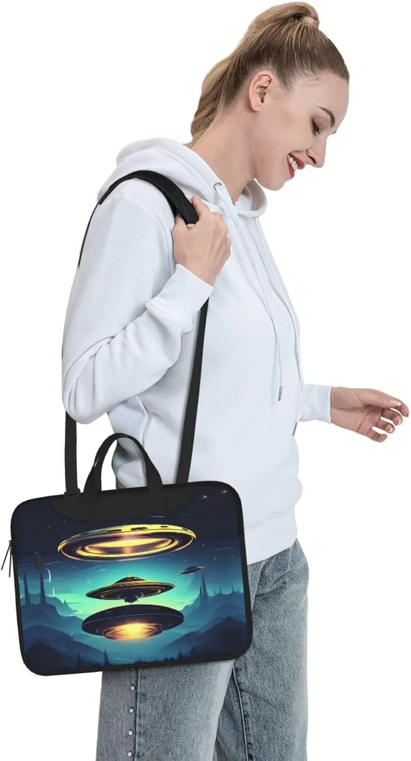 Spacecraft descend Prints Laptop Bag - with Soft Interior, Multiple Pockets - Ideal for Men, Travel and Business