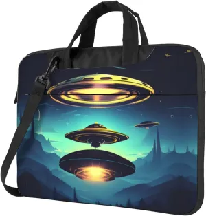 Spacecraft descend Prints Laptop Bag - with Soft Interior, Multiple Pockets - Ideal for Men, Travel and Business