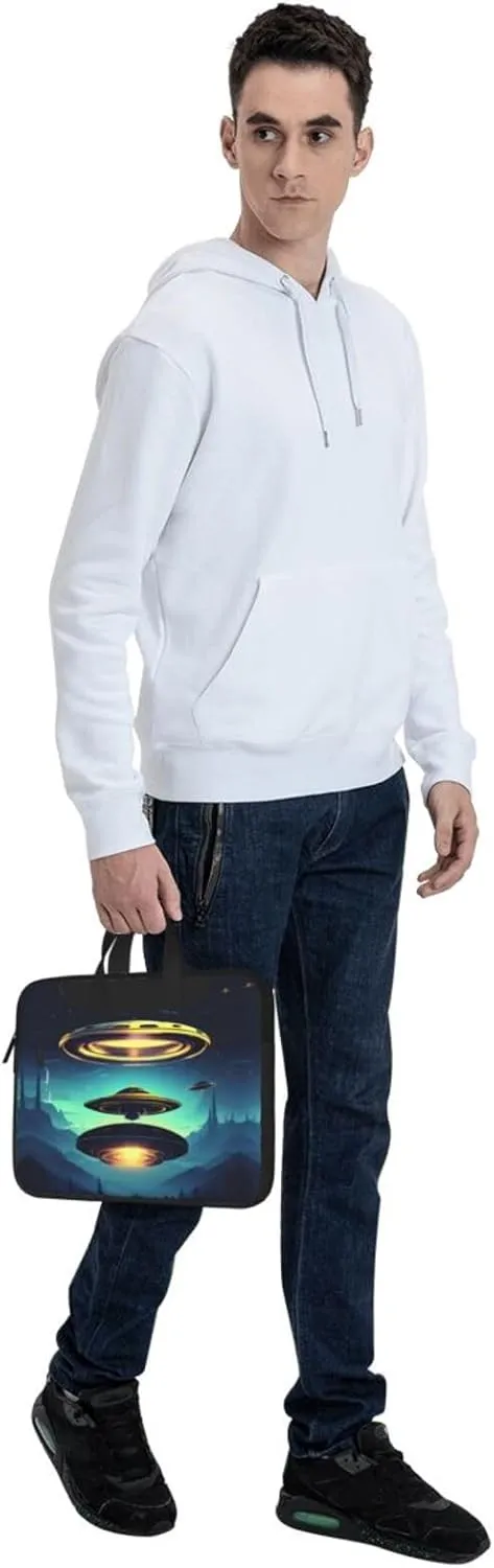 Spacecraft descend Prints Laptop Bag - with Soft Interior, Multiple Pockets - Ideal for Men, Travel and Business