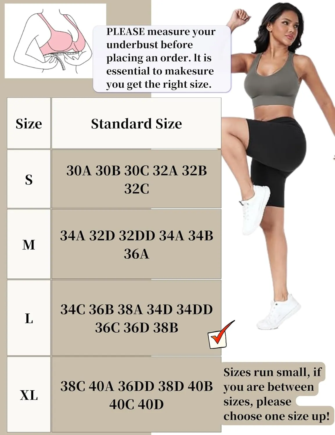 Sports Bra for Women, High Support Criss-Cross Back Padded Strappy Push up Sports Bras with Removable Cups Workout Yoga Top
