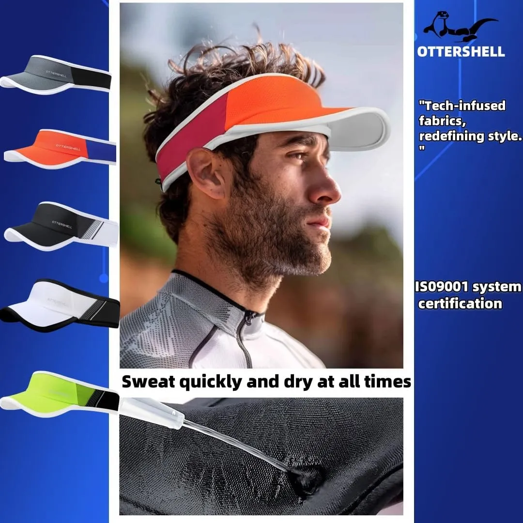 Sports Sun Visor, Lightweight Packable Cooling Stretchy Visor Hat Baseball Cap.