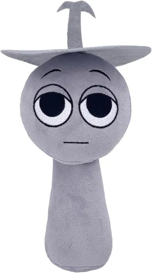 Sprunki Game Plush, Sprunki Toys Plush,Soft Stuffed Animal Pillow Doll Christmas Birthday Gifts for Adult Kids(Dark Grey)