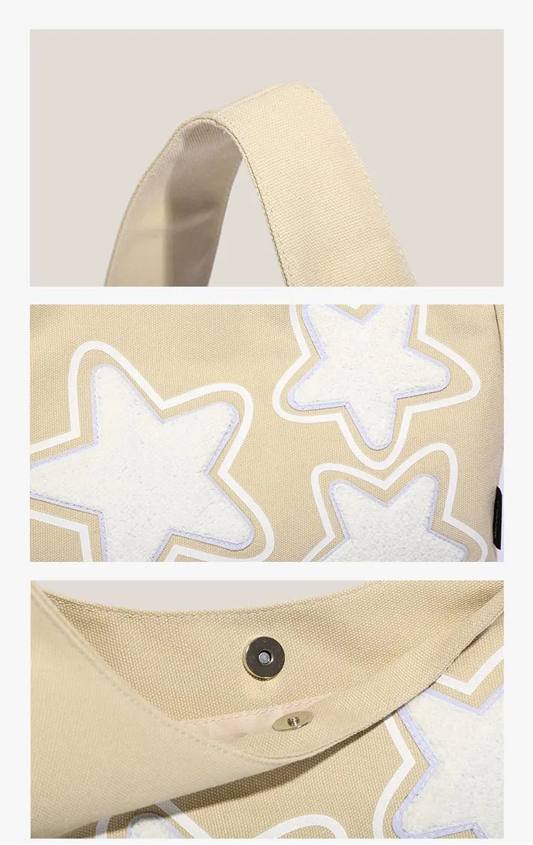Star Tote Hobo Bag Women Handbag Large Capacity Tote Shoulder Bag Casual Crossbody Bag Gift for Women