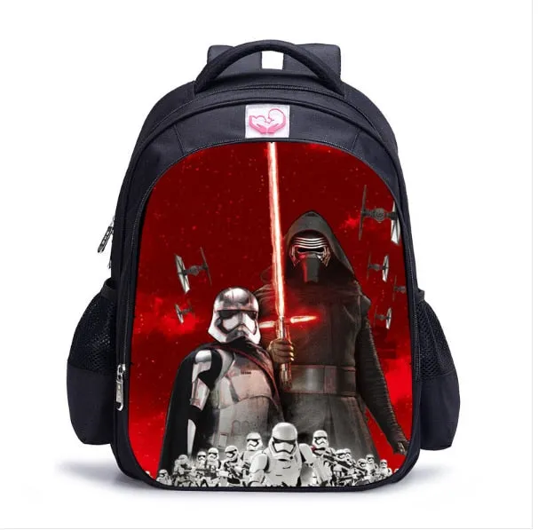 Star Wars Darth Vader Storm Trooper Cartoon School Bags
