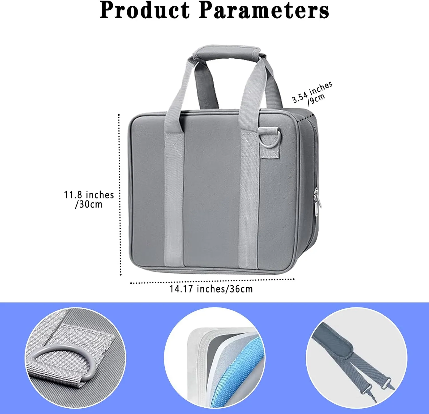 Starlink Mini Case，Portable Starlink Mini Satellite RV Carry Bag，Easy-to-Carry Organizer for Dish and Accessories，Water-Resistant, and Dustproof（Gray