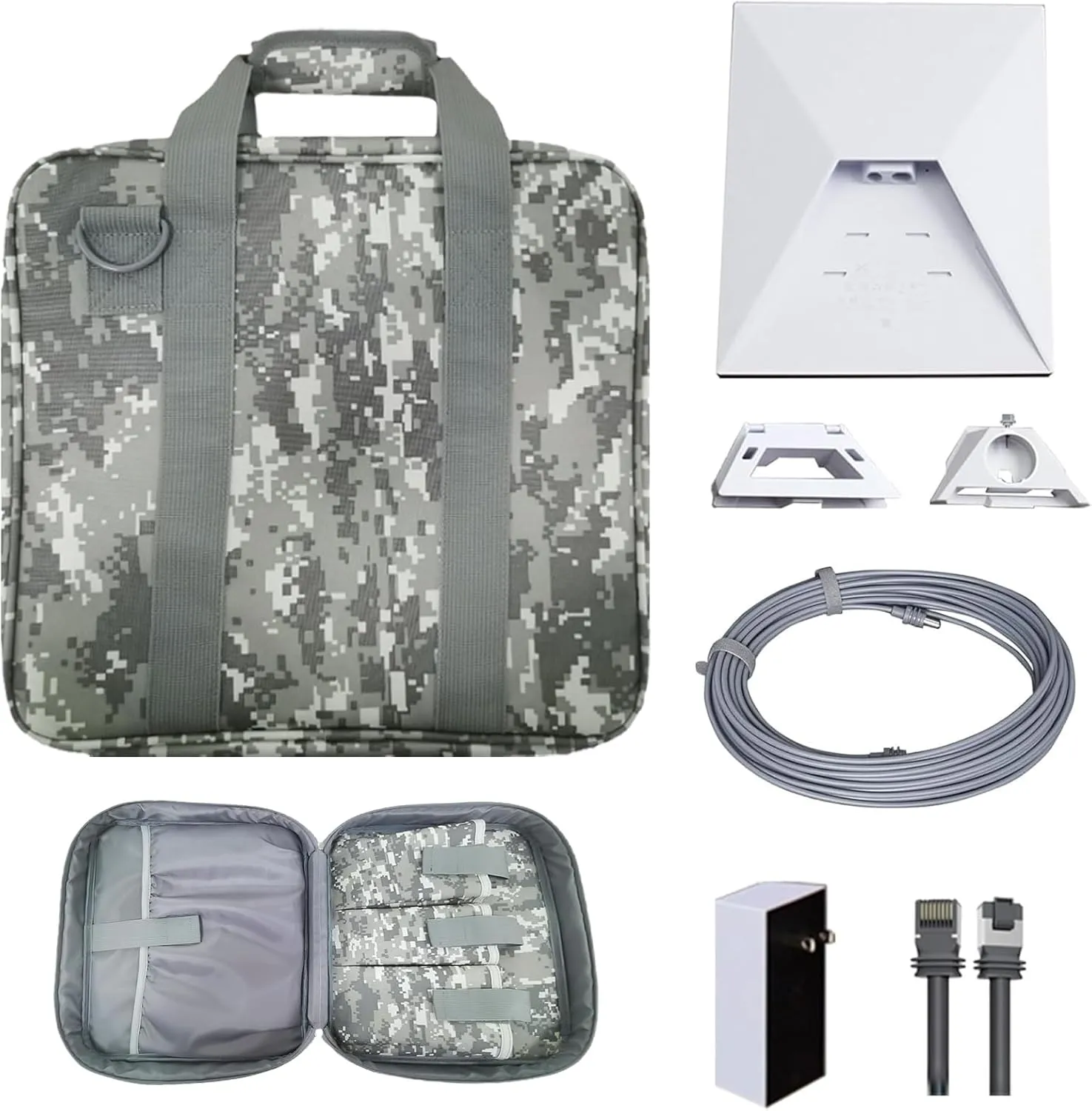 Starlink Mini Case，Portable Starlink mini Satellite RV Carry Bag，Easy-to-Carry Organizer for Starlink Mini Dish and Accessories，Water-Resistant, and Dustproof(Camouflage)