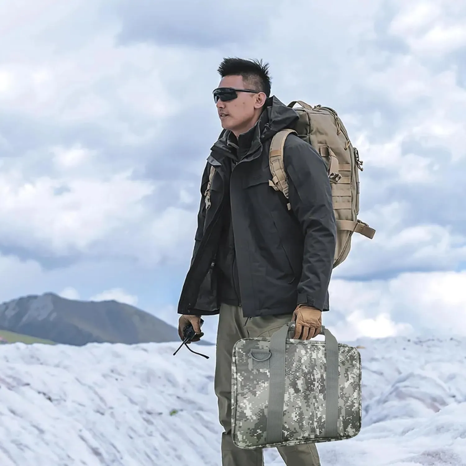 Starlink Mini Case，Portable Starlink mini Satellite RV Carry Bag，Easy-to-Carry Organizer for Starlink Mini Dish and Accessories，Water-Resistant, and Dustproof(Camouflage)