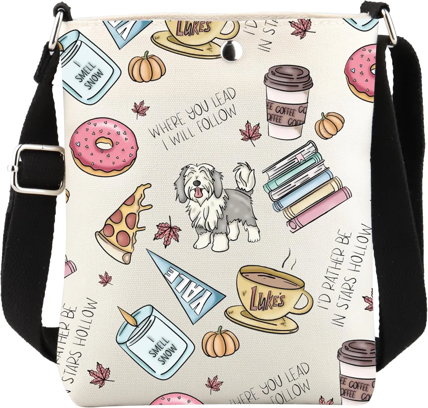Stars Hollow Inspired Crossbody Bag Dragonfly Inn Gilmore Merch Luke Diner Gift