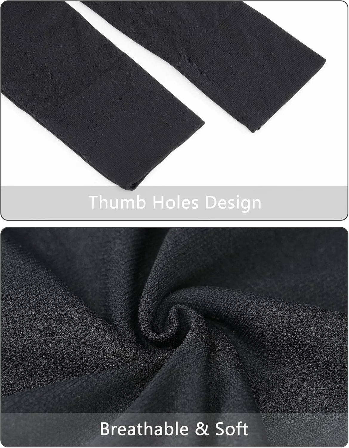 Stelle Women Workout Shirts Seamless Long Sleeve Yoga Tops with Thumb Holes for Sports Running Breathable Athletic Slim Fit