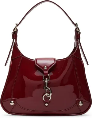 Steve Madden Tully-P Patent Shoulder Bag, Burgundy