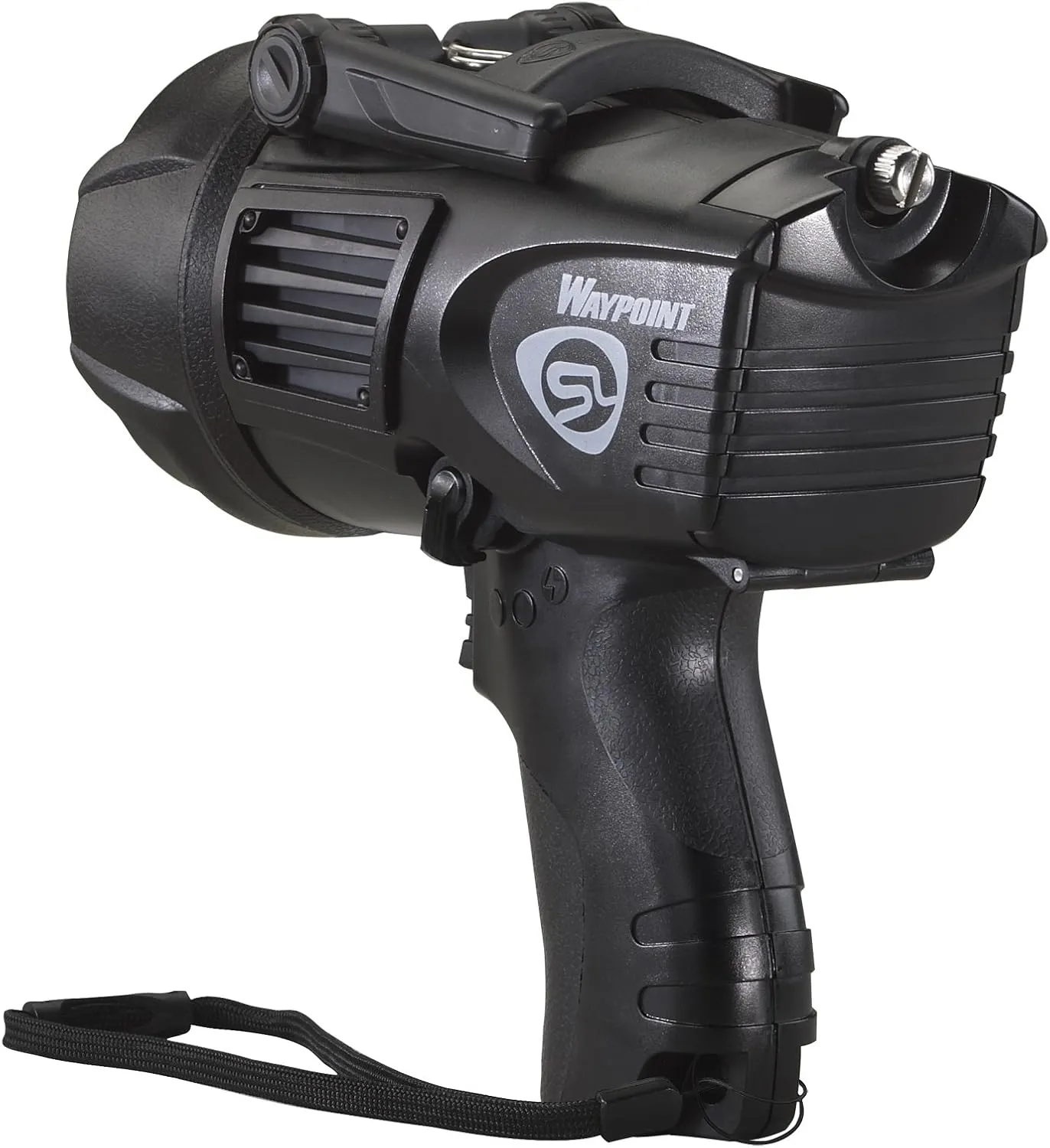 Streamlight 44902 Waypoint 550-Lumen LED Pistol-Grip Spotlight with 12-Volt DC Power Cord and Polymer Mount/Holder, Black