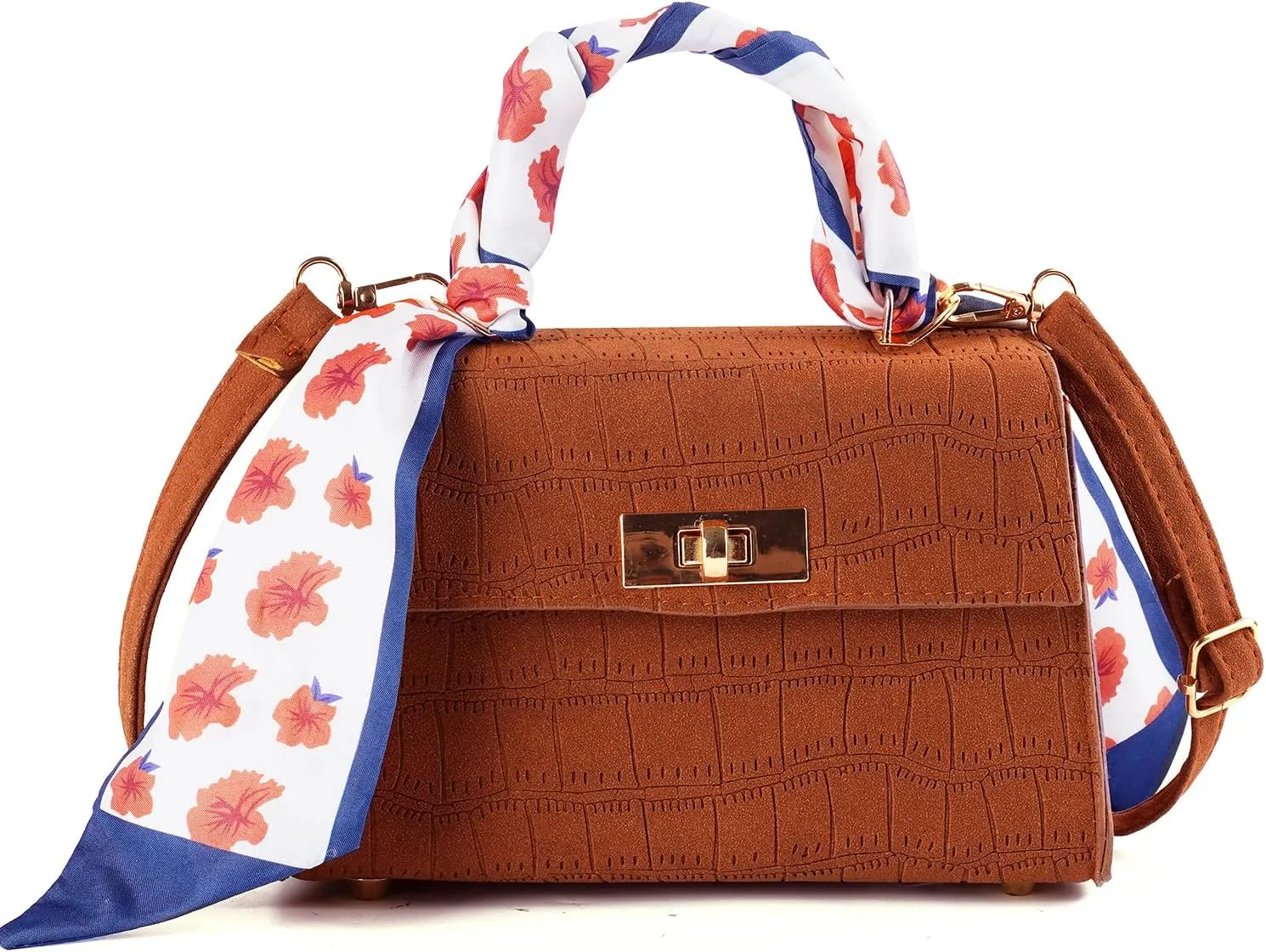 Stylish and Trendy Compact Crossbody Bag for Women - Brown, with Strap - Suitable for Carrying Your Essentials