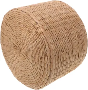 Stylish Boys and Girls Woven Stool Multi-Purpose Entryway Shoe Changing Garden Decor Jute Material Safe Toddler Potty Seat