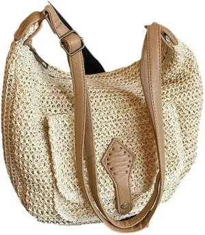 Stylish Large Capacity Straw Bag for Women – Versatile One-Shoulder Crossbody for All Occasions