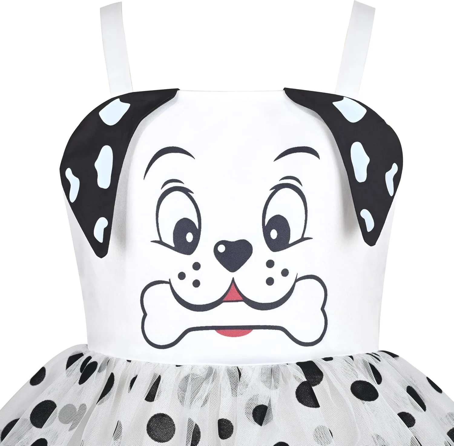 Sunny Fashion Girls Dress Cat Face Black Tower Ruffle Dancing Party Size 4-10