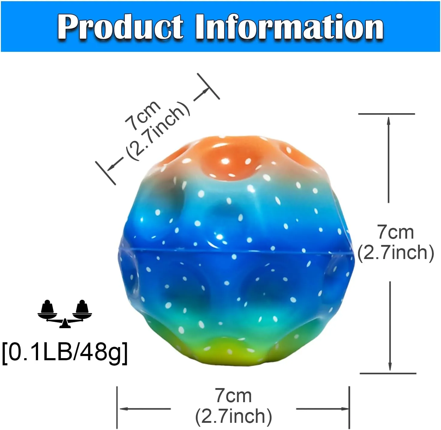 Super High Jumping Ball,Extreme High Bouncing Ball, Super High Bouncing Ball, Children's Sensory Ball, Athlete Training Ball