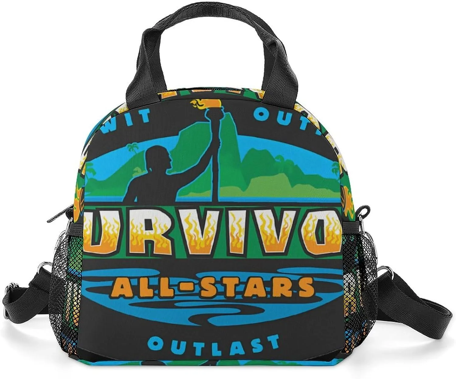 Sur-vivor Lunch Shoulder Bag Lightweight Insulated Heat Preservation Children's Lunch Bag Bento Box One Size