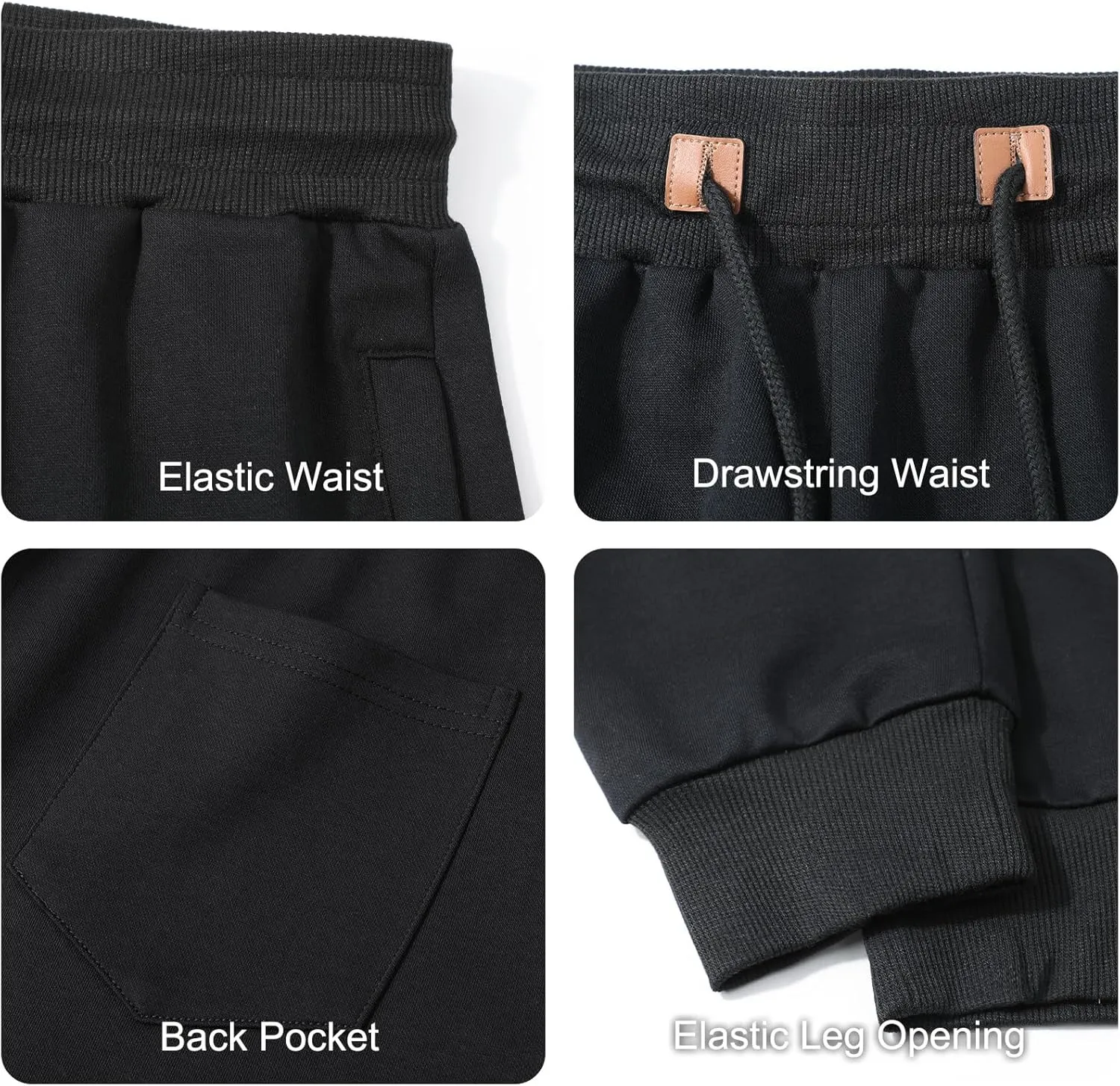 Surenow Men's Athletic Sweatpants Active Workout Jogger Pants for Men with Pockets Tapered Drawstring Gym Running Track Pants
