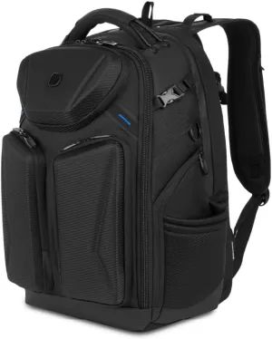 SwissGear The Gamer Elite-Gaming Laptop Bag, Black/Blue, 19.5 Inch