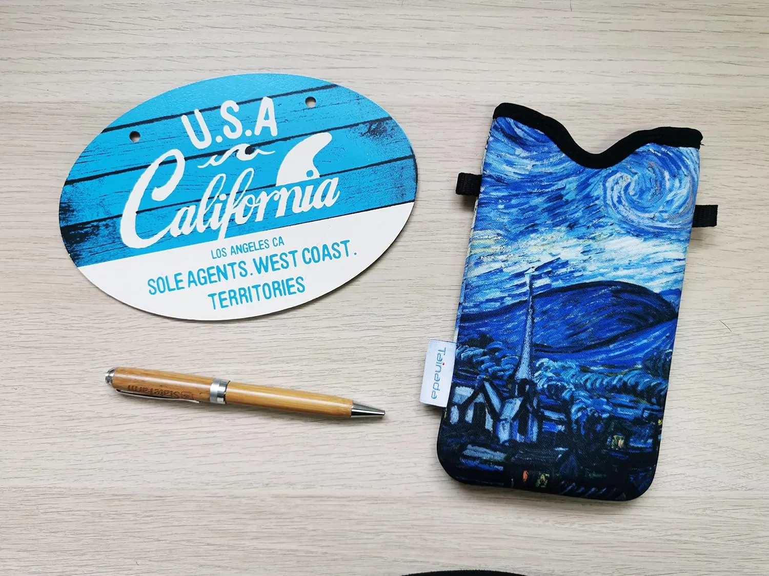 Tainada Neoprene Phone Sleeve Pouch Case Bag for Men Women w/Crossbody Strap/Neck Lanyard for iPhone 16/15 /14 Pro Max, 16e; Samsung S25, S24 , S24, S23 , A54, Google Pixel 9, 8a (Starry Night)