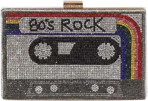 Tape Shaped Shoulder Bag Radio Recorder PU Crossbody Bag Women's Retro Evening Bag Handbag Clutch Purse