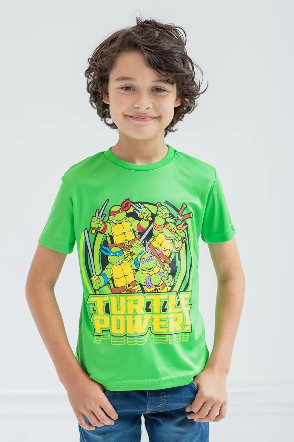 Teenage Mutant Ninja Turtles Leonardo Michelangelo Raphael 3 Pack Athletic T-Shirts Toddler to Big Kid