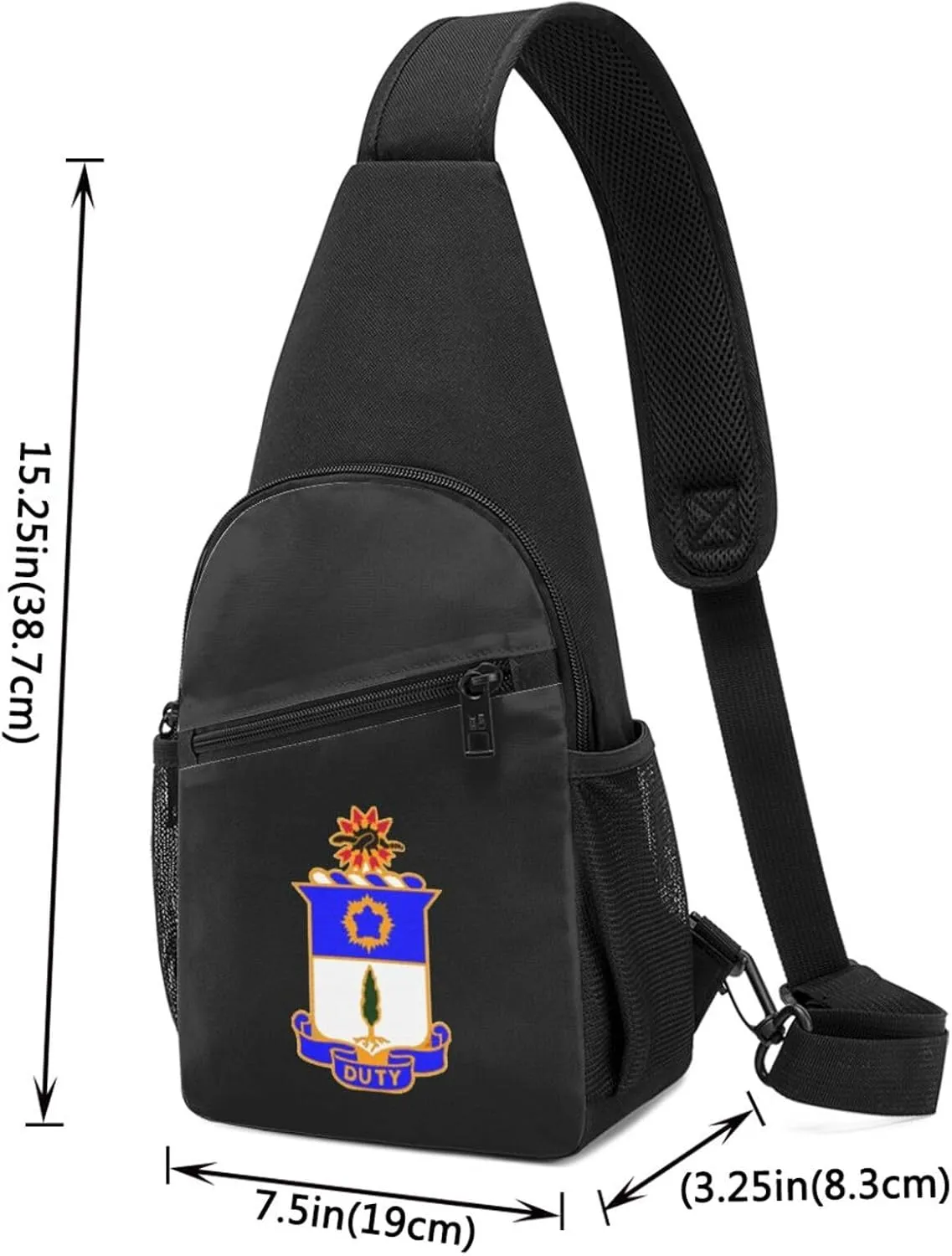 The 21st Infantry Regiment Unisex Chest Bag Lightweight Crossbody Shoulder Bag Travel Pocket