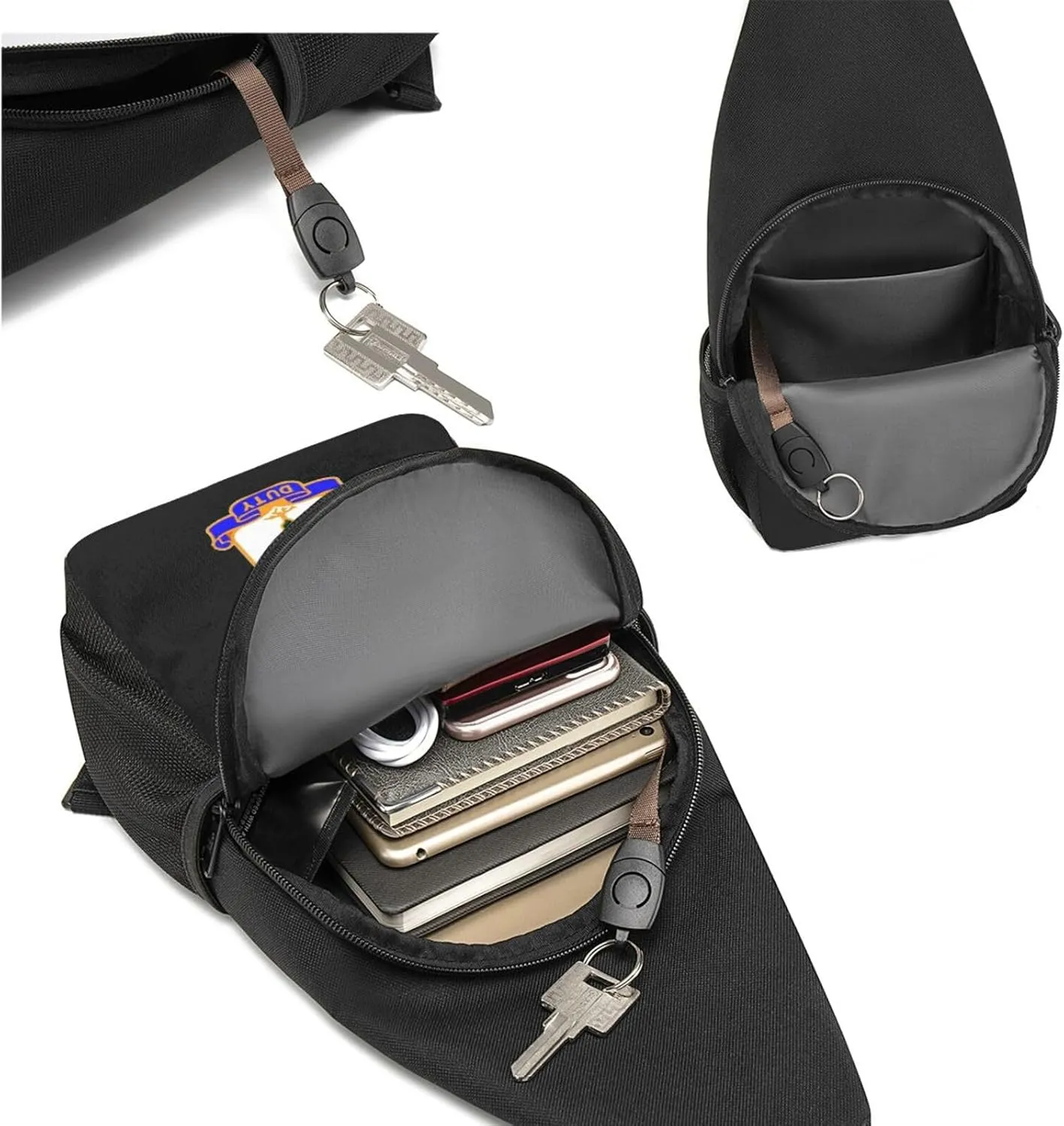 The 21st Infantry Regiment Unisex Chest Bag Lightweight Crossbody Shoulder Bag Travel Pocket