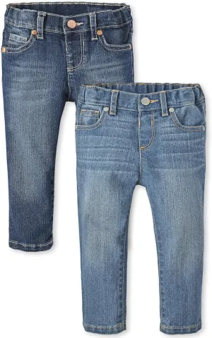 The Children's Place Baby and Toddler Girls' Basic Skinny Jeans, Multipack