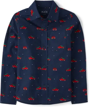 The Children's Place Boy's Long Sleeve Button Down Shirts