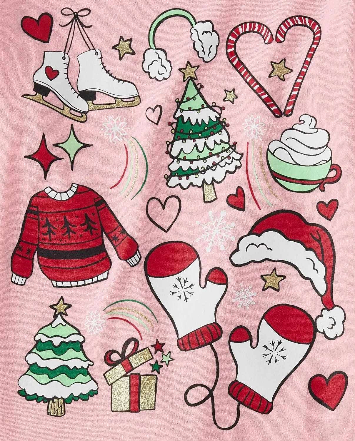 The Children's Place Girls' All Holidays Long Sleeve Graphic T-Shirts,multipacks