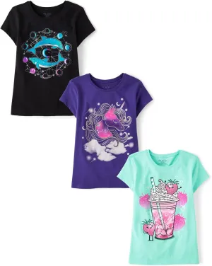 The Children's Place girls All Holidays Short Sleeve Graphic T-shirts,multipacks