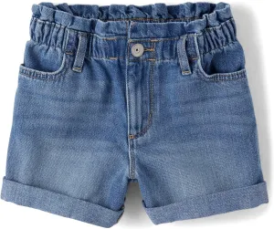 The Children's Place Girls' Denim Shortie Shorts