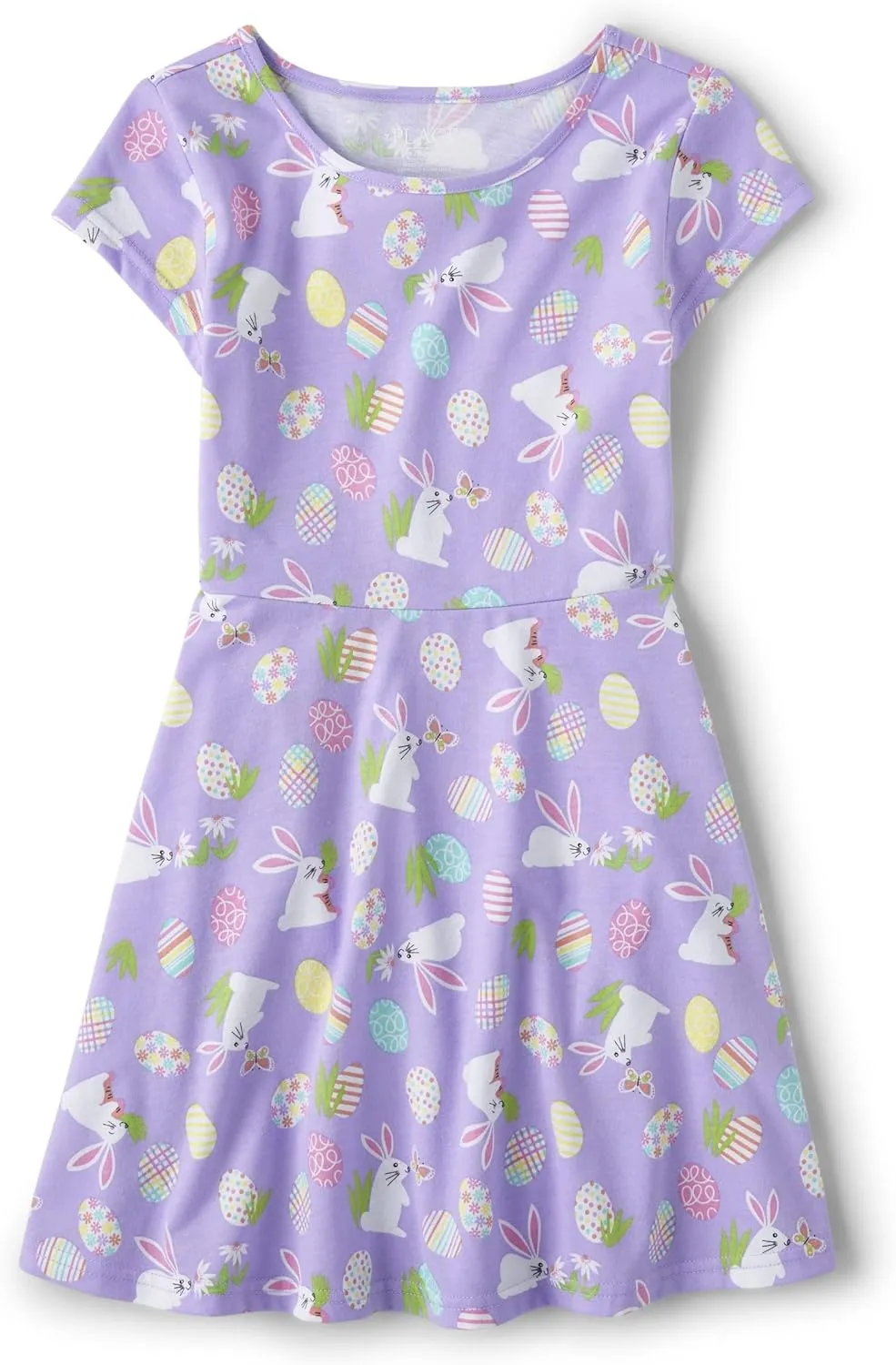 The Children's Place Girls' Short Sleeve Fashion Skater Dress