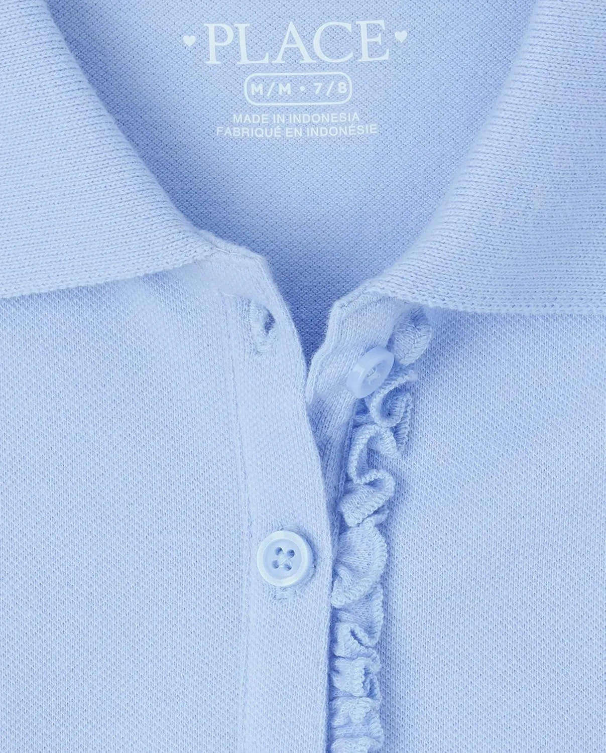 The Children's Place Girls Short Sleeve Ruffle Pique Polo Multipack