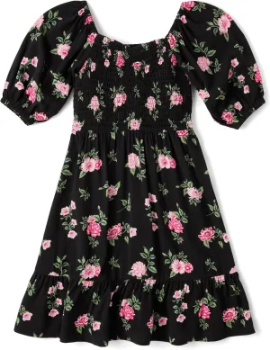 The Children's Place Girls' Short Sleeve Smocked Summer Dresses