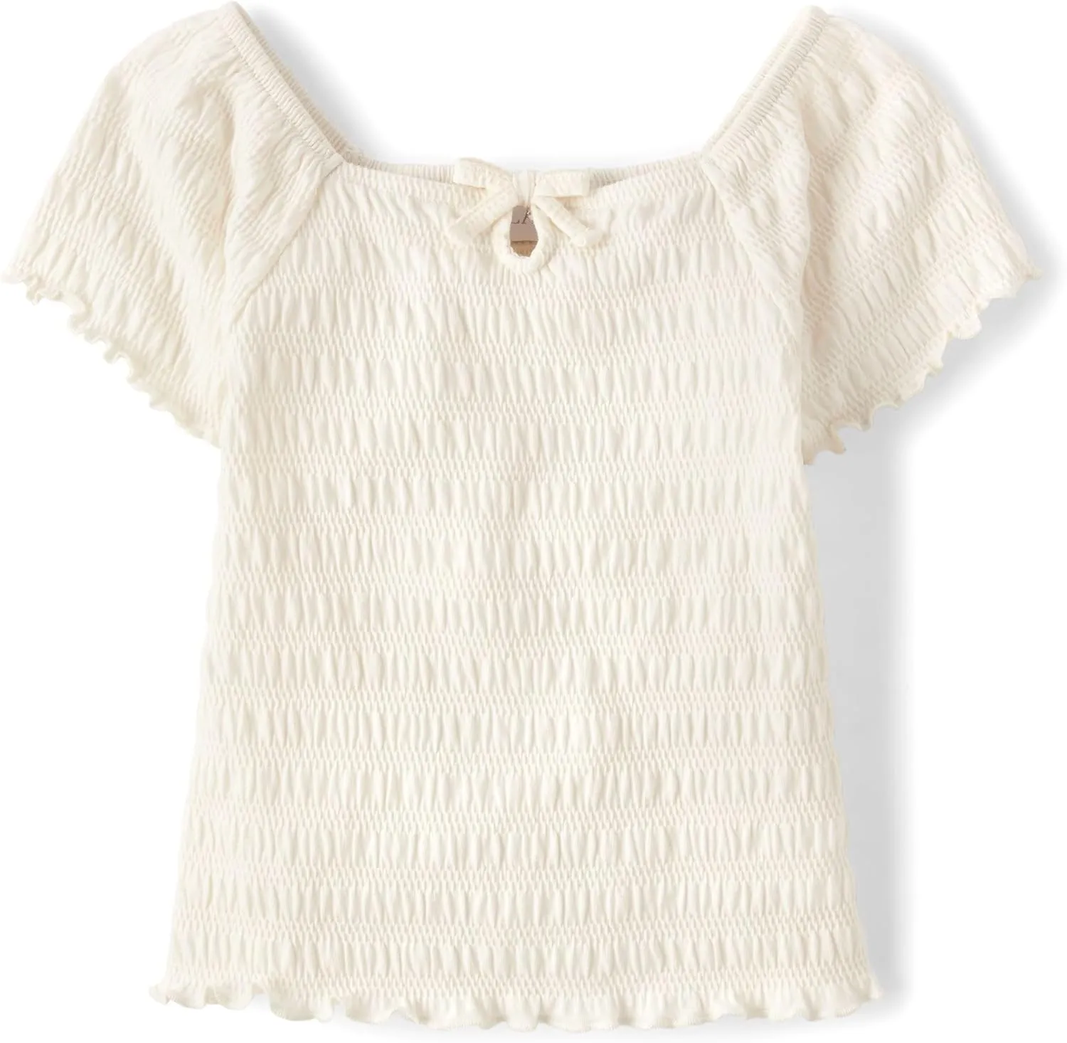 The Children's Place Girls' Smocked Short Sleeve Tops