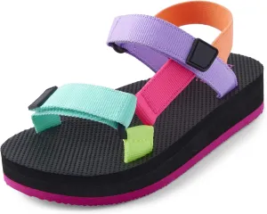 The Children's Place Girls' Sporty Sandal with Adjustable Strap