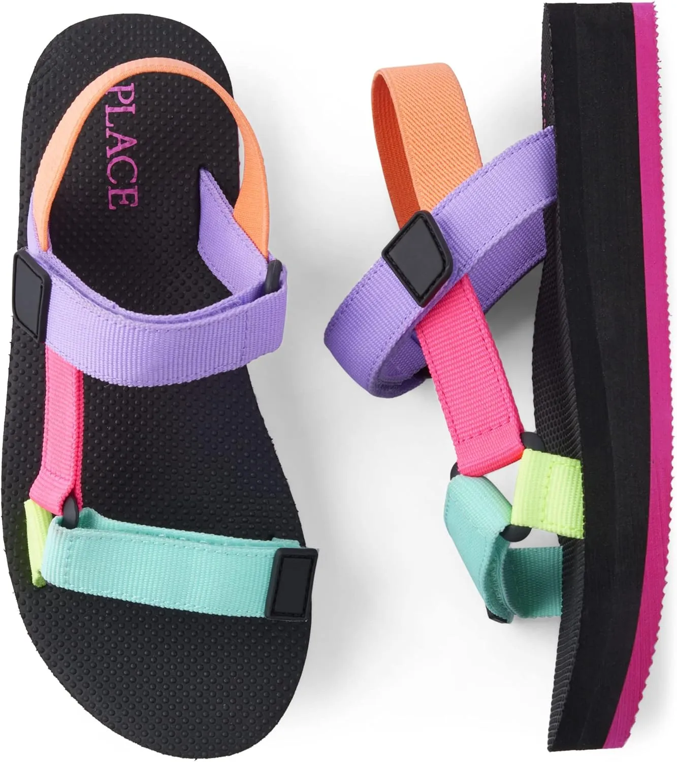 The Children's Place Girls' Sporty Sandal with Adjustable Strap