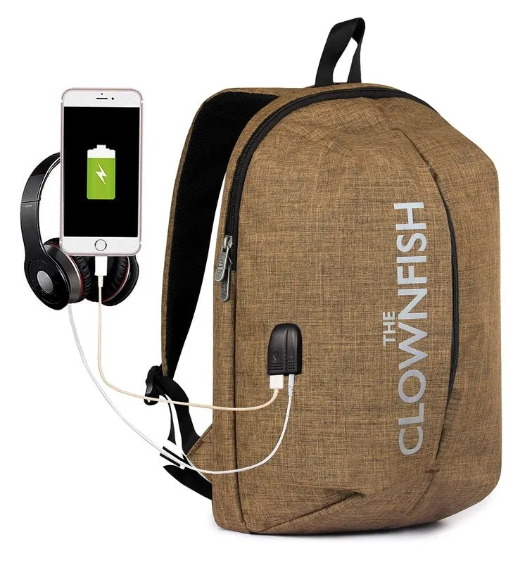 THE CLOWNFISH Tango Laptop Backpack - 25L Capacity, Padded Straps | Ideal for 15.6" Laptops | Olive